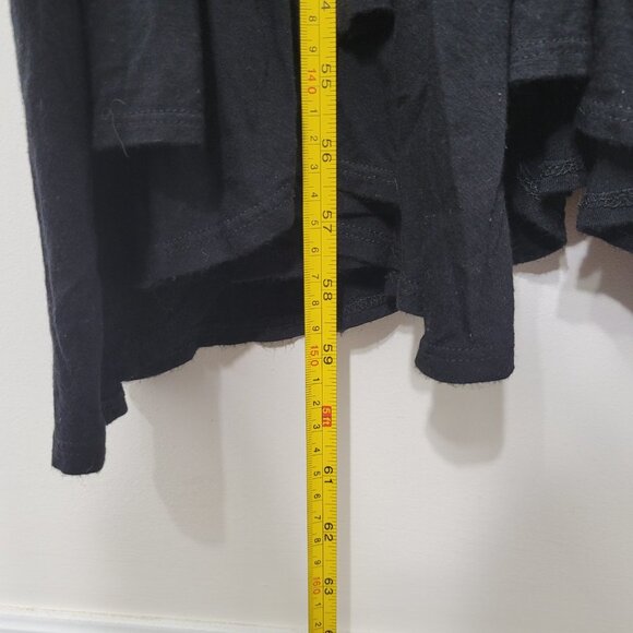 Lori Michaels | Black Full Length Halter Dress V-Neckline Faux Wrap Tie Waist S - Picture 9 of 10